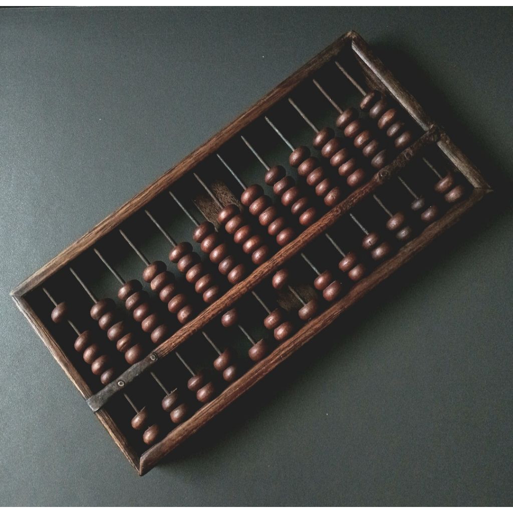 

alat berhitung sempoa kayu antik