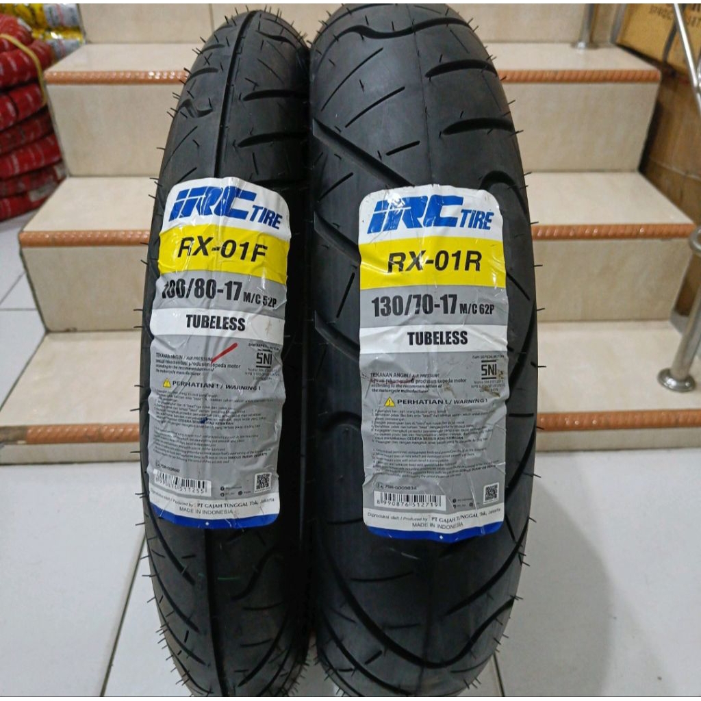BAN TUBELESS 130/70-17 IRC RX-01R BAN CBR, CB150, VIXION R,GSX 150