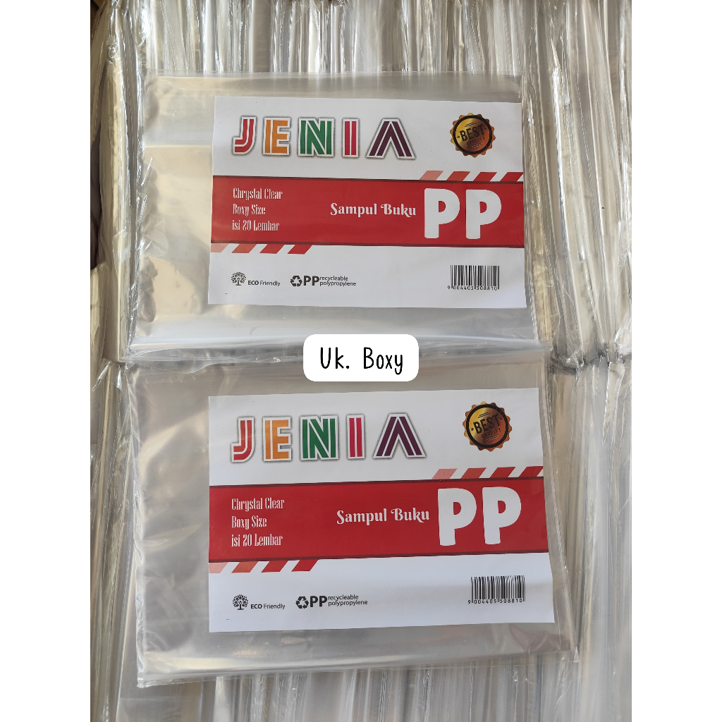 

Sampul Plastik PP Jenia Boxy (Untuk buku Campus , boxy 36 , 50 Dan yang Seukuran) 1 Pack isi +- 20 Lembar