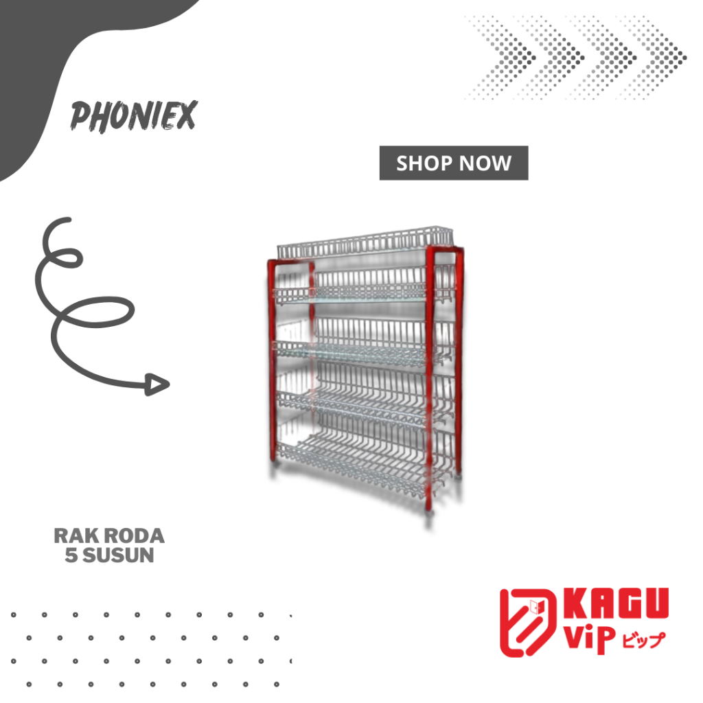RAK CHIKI KAKI RODA 5SS /Rak display/keranjang jajan/Rak toko/rak penyimpanan