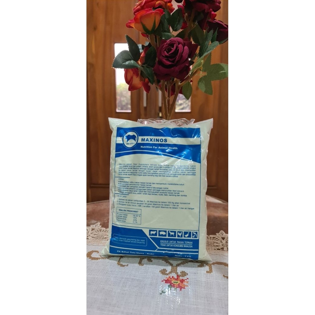 Maxinos Susu Pengganti Induk Hewan Ternak Kambing Domba Sapi Babi / Susu Skim Hewan Solvor CMR 1Kg