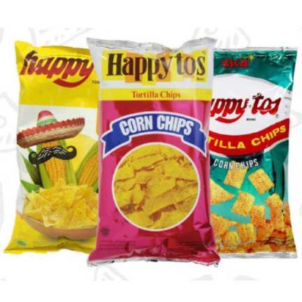 

Happy Tos Tortilla Chips Jagung 140 gr / Happytos snack Kemasan Merah dan Hijau