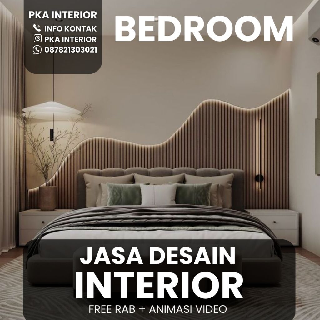 Jasa Desain Interior Gambar 3D Render Kamar