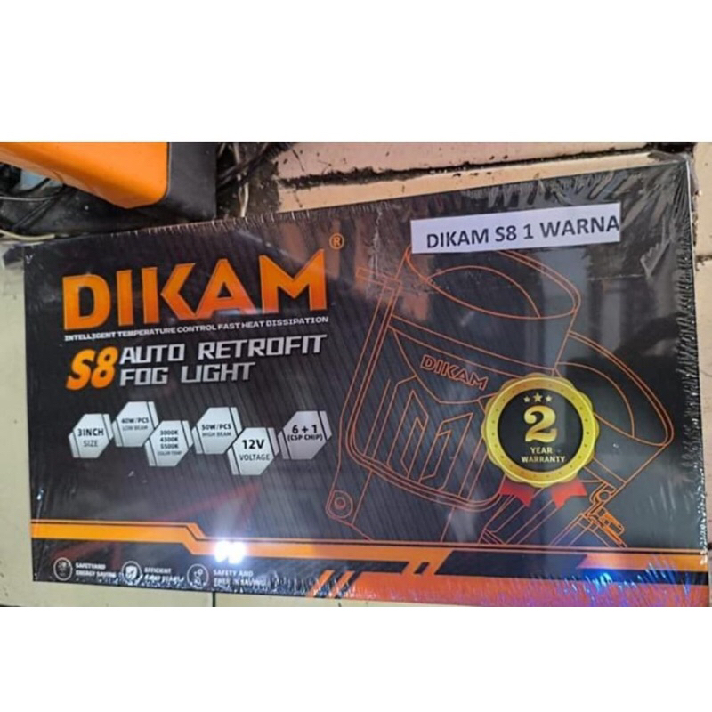 Lampu biled foglamp 3 inch Dikam 1 warna