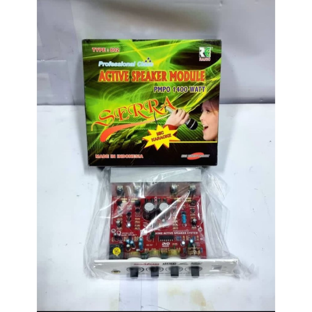 kit aktif speaker stereo tip41 tip42 mic karaoke serra