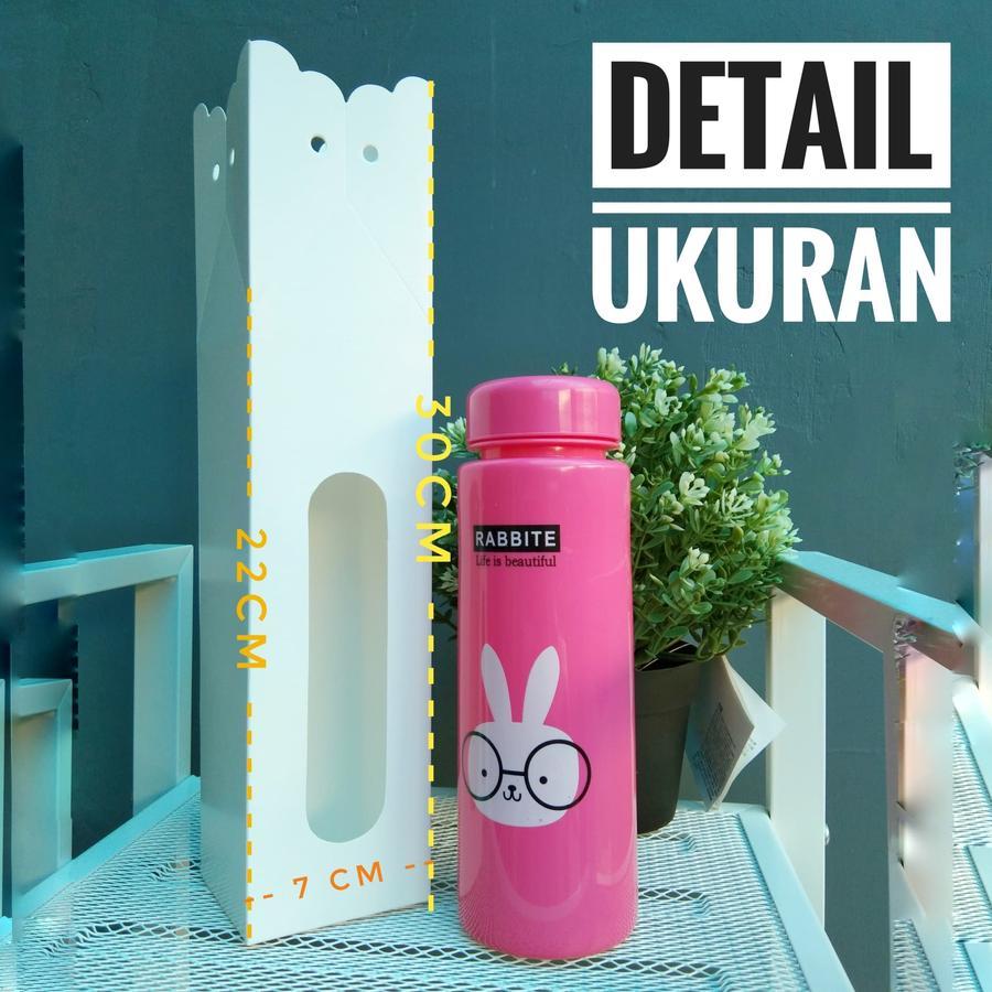 

Box Botol Minum Tumbler Isi 1 Pcs Ukuran 7 x 7 x 30 Cm White Ivory Box Putih Souvenir Free Tali Jinjing