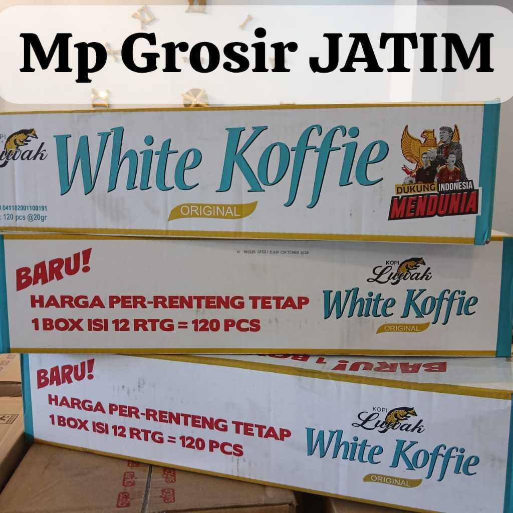 

KOPI LUWAK WHITE COFFEE 1 DUS ISI 12 RENTENG