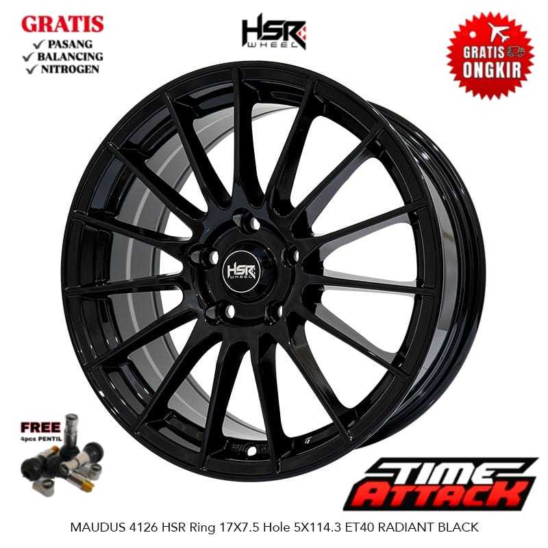 Velg Mobil Xpander Ring 17 HSR WHEEL Tipe MAUDUS Velg Hsr R17 - TIME ATTACK BOGOR