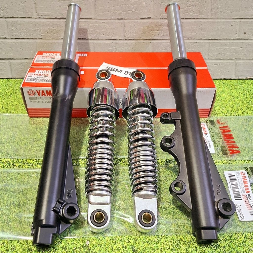 As Shock Tabung Depan + Shockbreaker Belakang Yamaha Fizr Fiz R 3XA