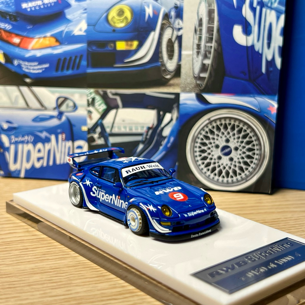 RSM MCE Porsche 993 Rauh Welt Begriff Supernine RWB Resin Model Car 1:64 Miniscale Diecast Exclusive