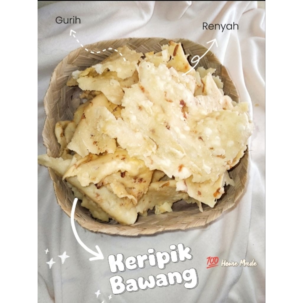 

Keripik Bawang Renyah Gurih Ukuran 250 gram