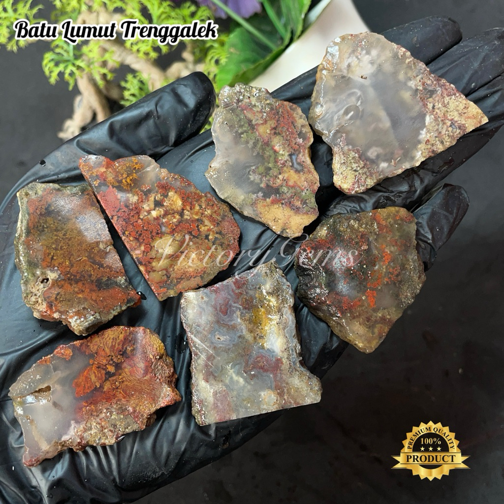 Bahan Lumut Trenggalek berMotif / Batu Lumut Trenggalek