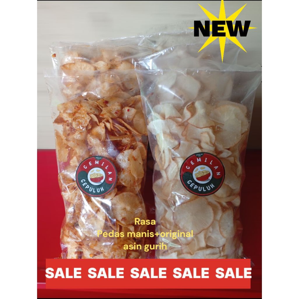 

kripik singkong balado dan original 450gram