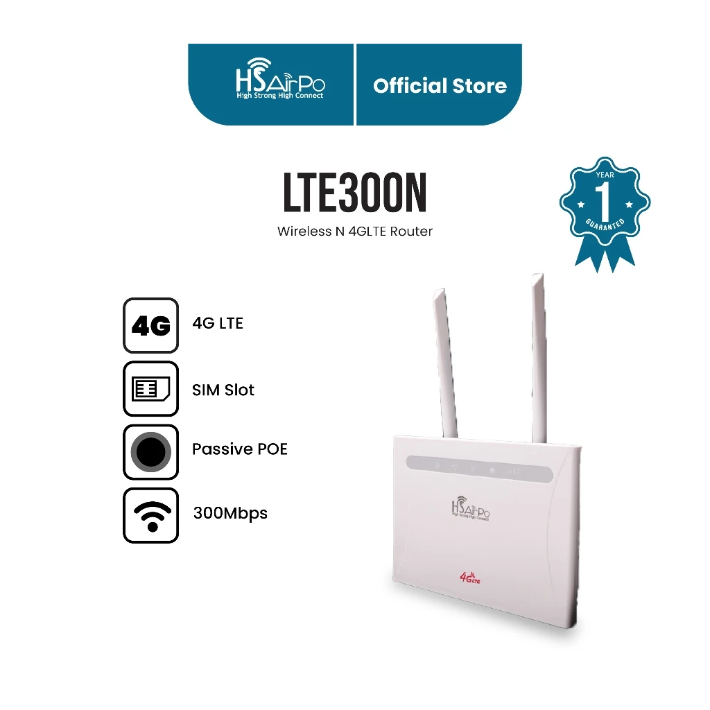 HSairpo LTE300N 4G LTE Wireless Router All Operator