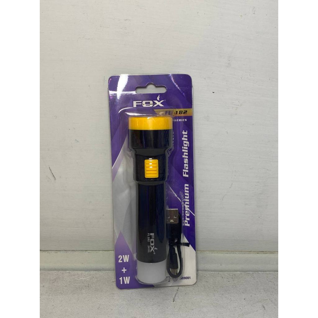 SENTER TANGAN FOX 2W+1W/ SENTER TANGAN KECIL/ SENTER TANGAN FOX