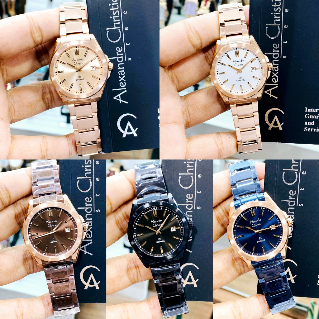 JAM TANGAN WANITA ALEXANDRE CHRISTIE AC 8561 AC8561 / AC 8705 AC8705 SAPPHIRE CHRYSTAL ORIGINAL