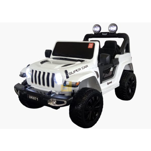 mobil aki jeep uk-871, putih