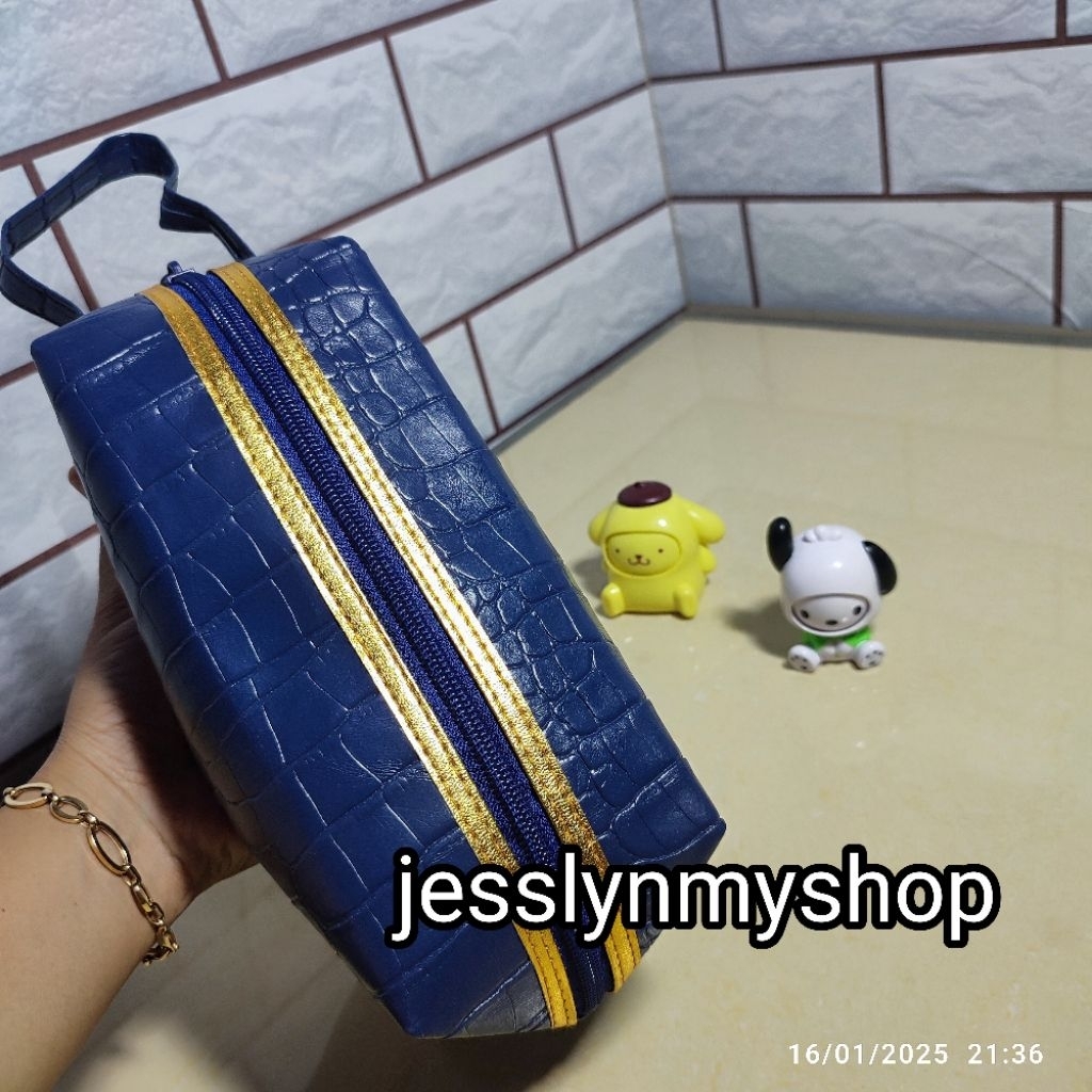 Dompet Pouch Croco Dompet kosmetik