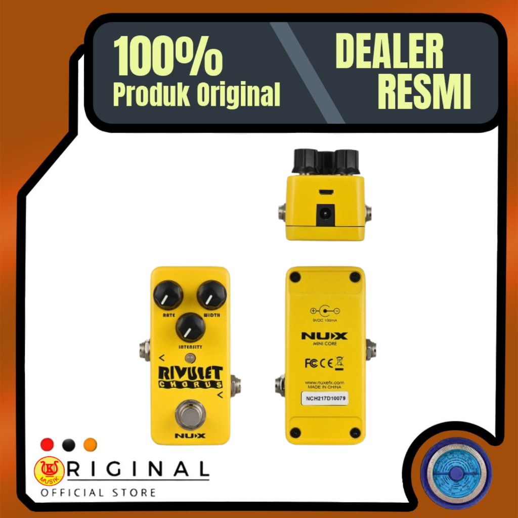 Nux NCH-2 / Pedal Efek Gitar Elektrik / Rivulet Chorus, Nux NCH2 Efek Gitar