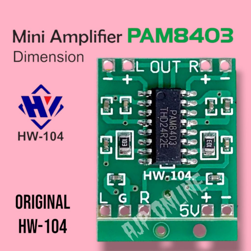 Power Amplifier PAM8403 HW ORIGINAL PAM 8403 ORI 104