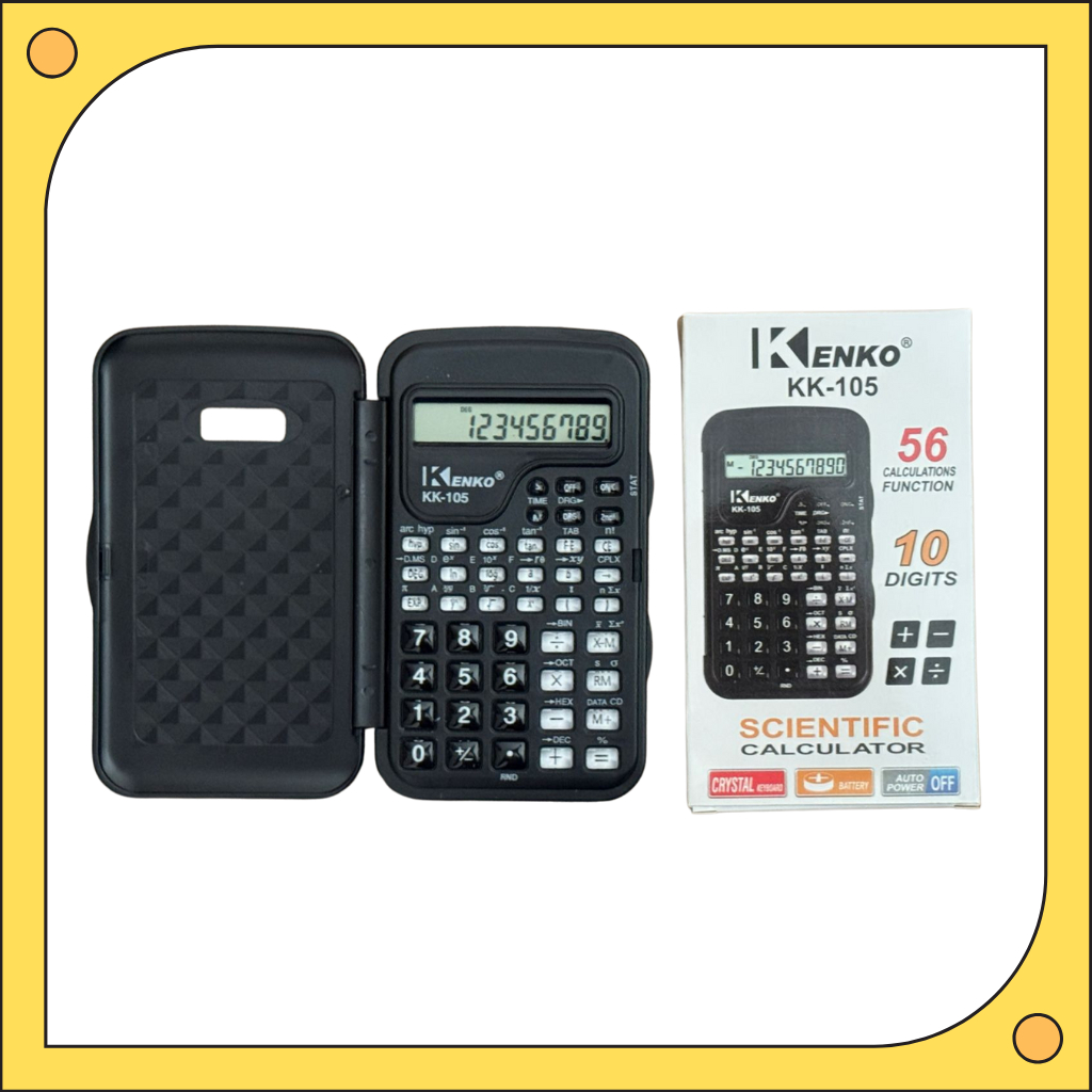 

Kalkulator 105 Scientific 10 Digit - Calculator Ilmiah Kantong Sekolah Kantor - Fungsi Lengkap