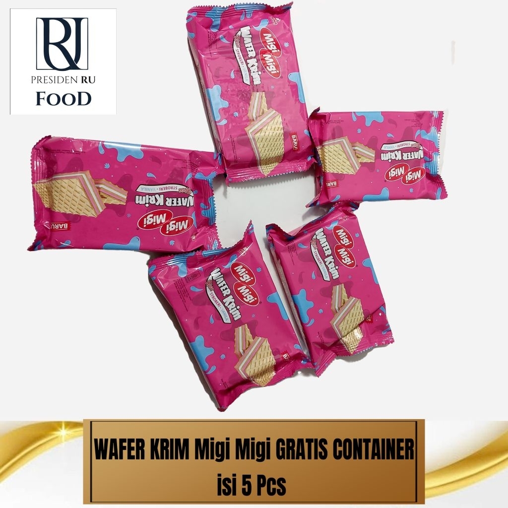 

MIGI MIGI CONTAINER Rasa Strawberry 45 gram 1container 5 Pcs