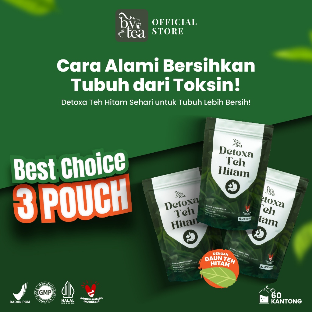 

Paket 3 Pouch Bytea Teh Hitam Detoxa Ramuan Herbal Detox Usus Dan Mengatasi Masalah pencernaan