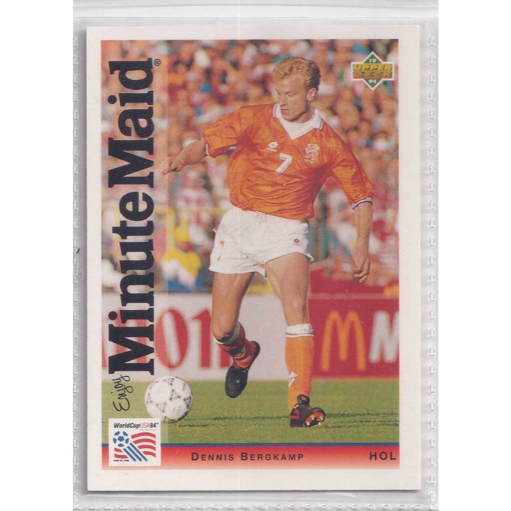 1994 Upper Deck World Cup Minute Maid #24 Dennis Bergkamp