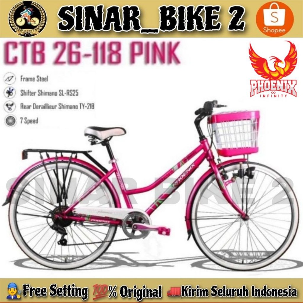 Sepeda Mini Keranjang CTB PHOENIX 26 Inch 116 MX