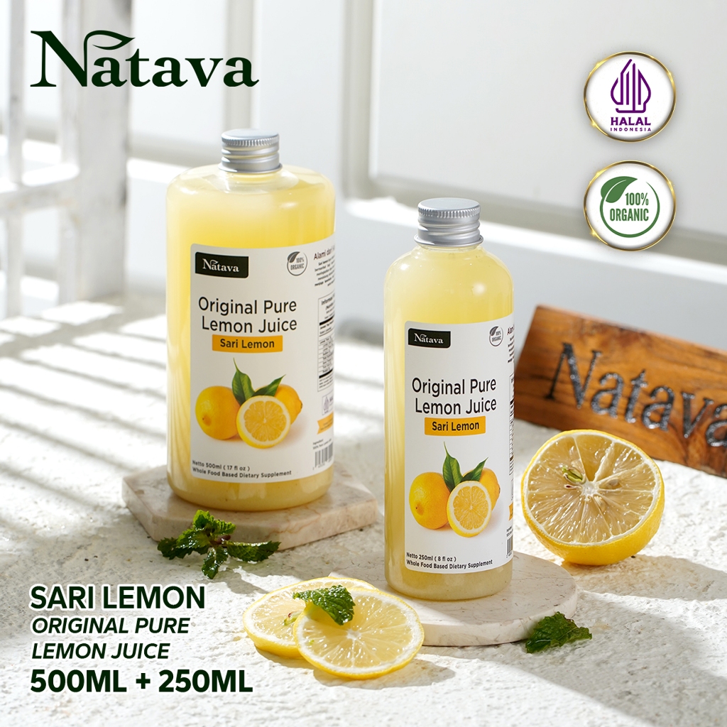 

Natava Sari Lemon 500 ml Murni Jus Sari Lemon Alami