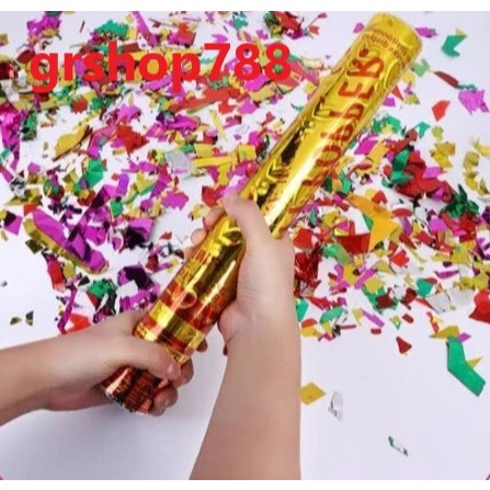 Popper Party Ulang Tahun 60Cm Confetti Pesta Pernikahan 40Cm Petasan Pesta Semburan Kertas Warna War