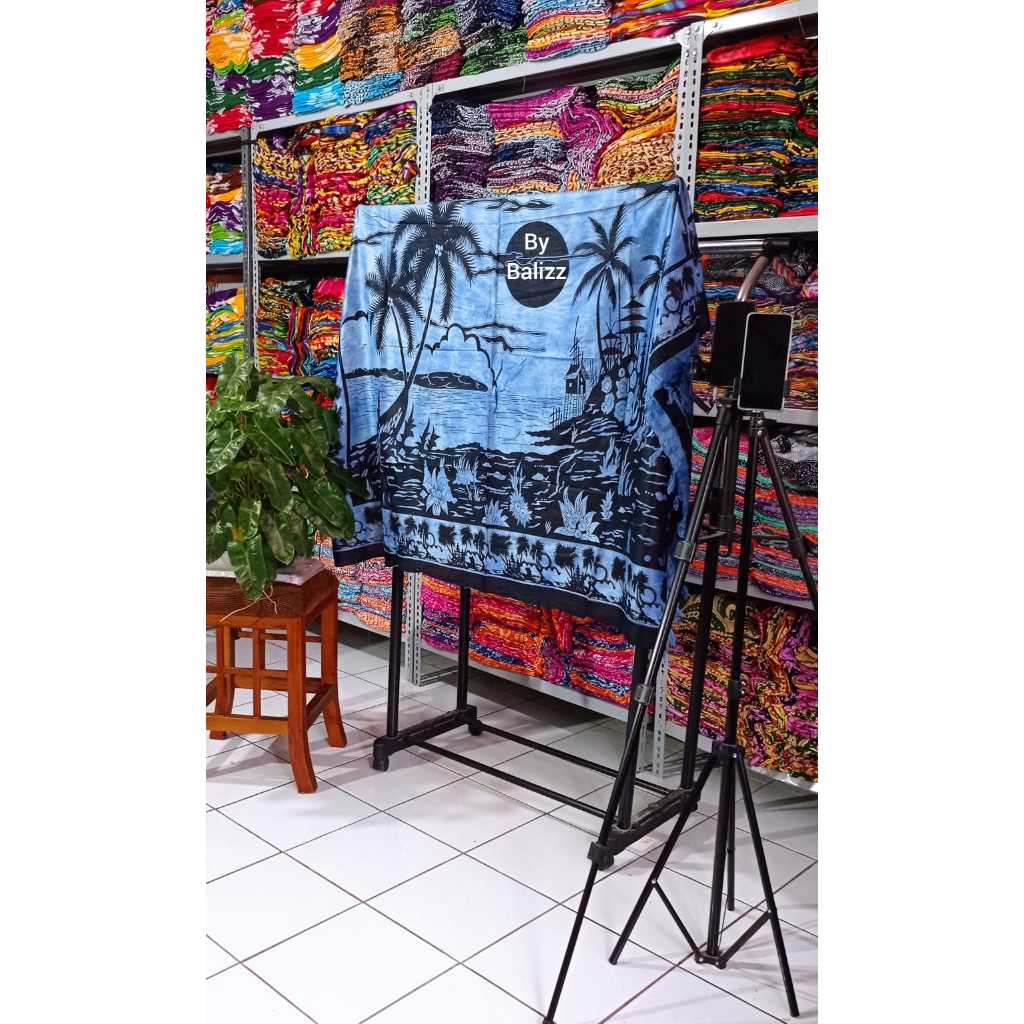 Kain Bali Pantai Sarung Halus dan Tebal untuk Pesisir - Kain pantai bali motif pemandangan - sarung 