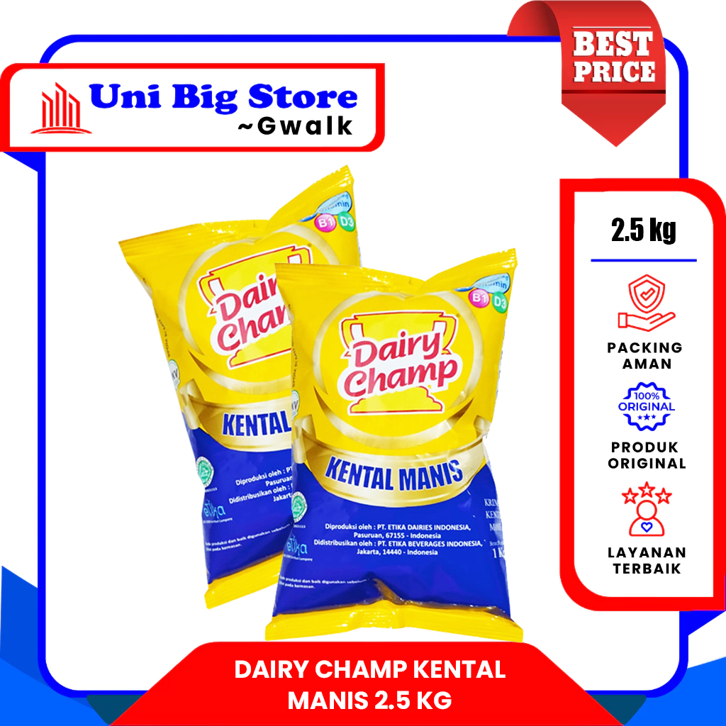 

DAIRY CHAMP KRIMER SUSU KENTAL MANIS BAG - 2.5 kg
