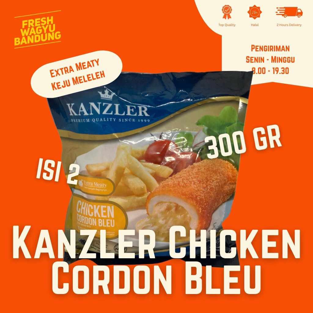 

KANZLER CHICKEN CORDON BLEU Ayam Isi Saus Keju Ala Restoran Cordon Blue 300g