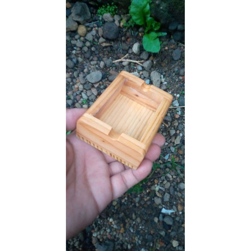 asbak kotak/asbak mini/asbak kayu jati belanda