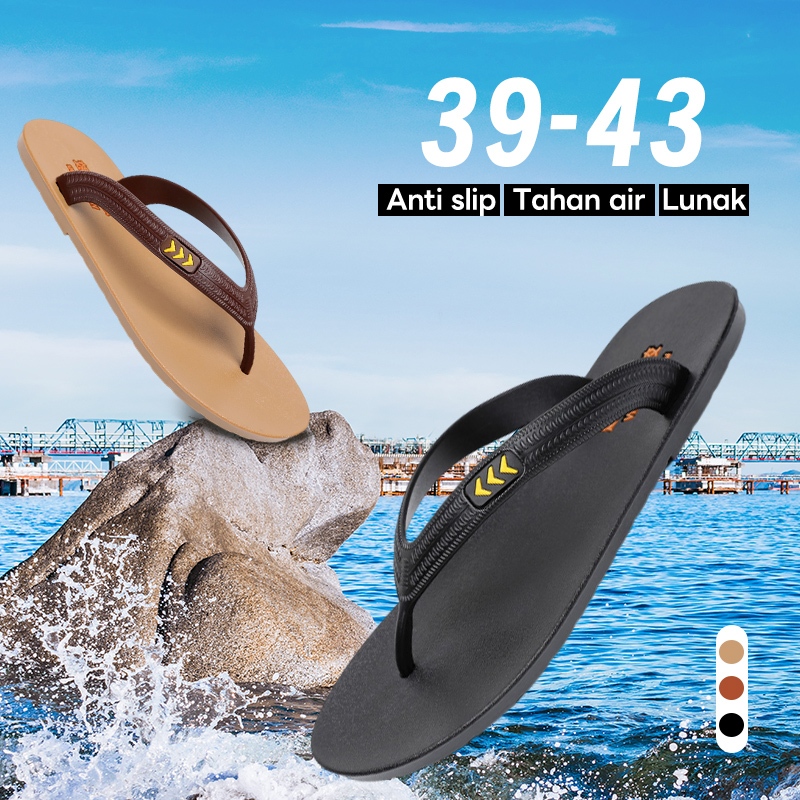 Sandal jepit pria sandal pria keren sandal cowok sandal selop pria sandal karet pria anti slip