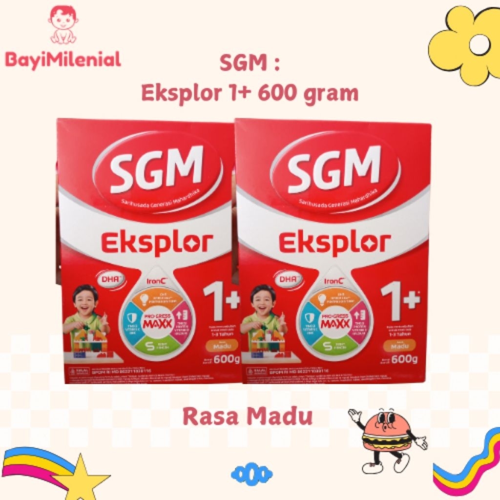 

SGM 1+ 600 GRAM RASA MADU VANILA SUSU FORMULA BAYI UNTUK USIA 1-3 TAHUN