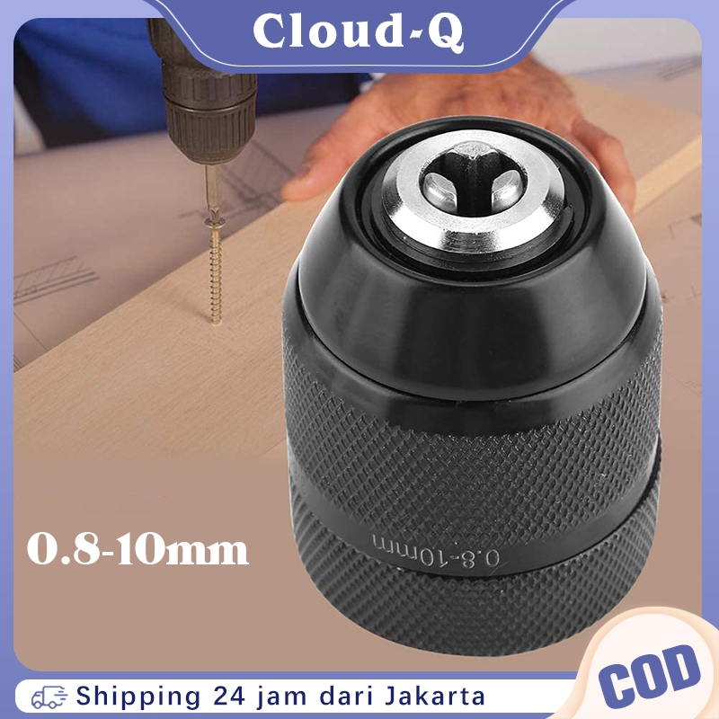 Keyless Drill Chuck Kepala Mesin 0.8 - 10 Mm Kepala Bor Chuck Drill Keyless 3/8" Kepala Bor Tanpa Ku