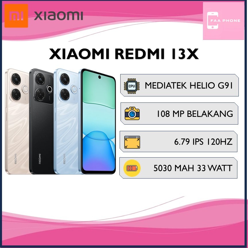 XIAOMI REDMI 13X RAM 8GB ROM 256GB