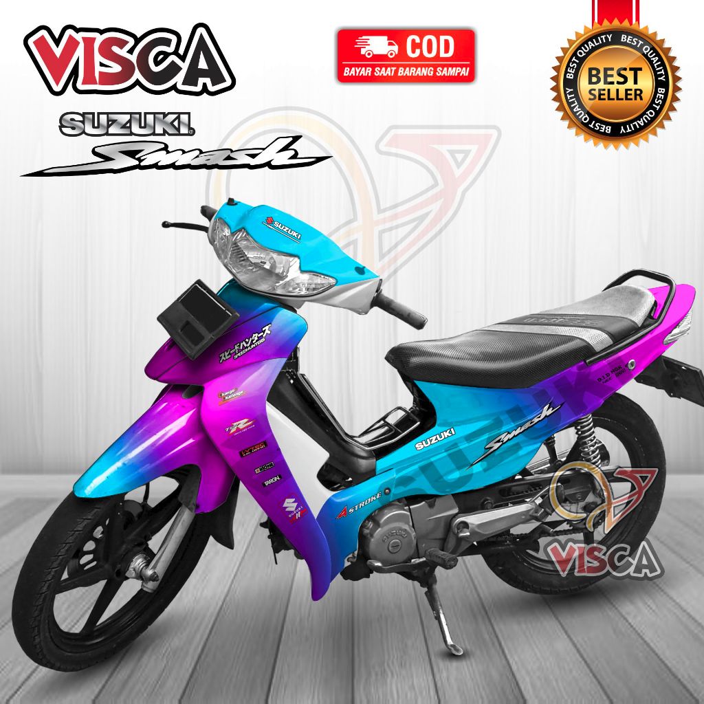 Decal Smash 110 Lama Full Body Stiker Smash 110 Lama Full Body Stiker Motor Smash 110 Variasi Full B