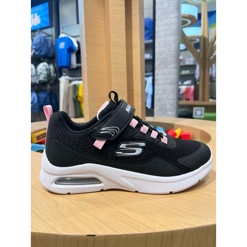 Skechers Sepatu anak perempuan hitam pink