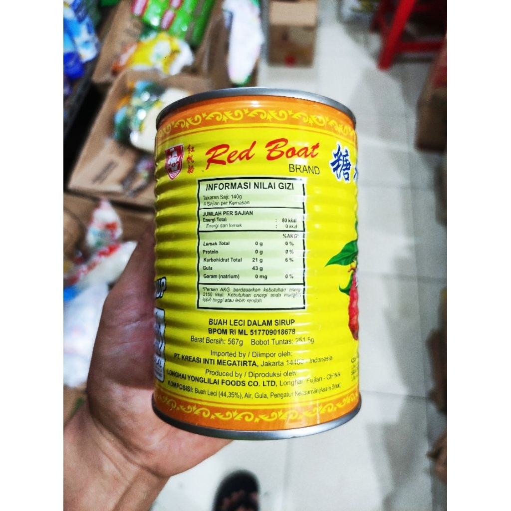 

Buah Leci Kaleng Sirup Lychees Syrup 567gr 567 gr gram