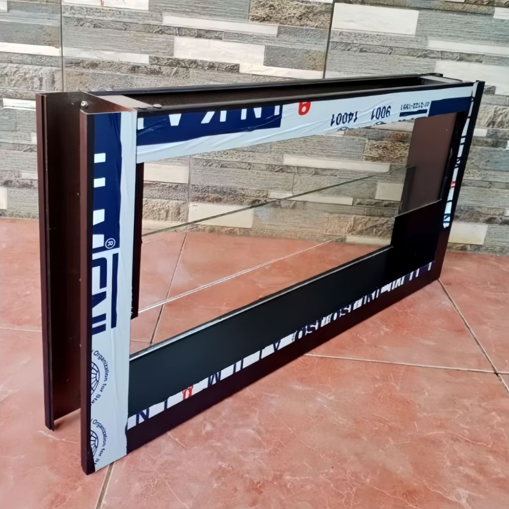 boven aluminium kaca zigzag 30 x 50 | 30 x 60 | 40 x 60 | 40 x 70 | 40 x 80