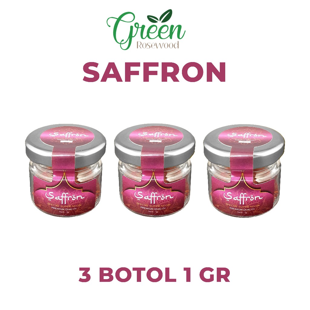 

[ BUNDLING 3 BOTOL ] (TUTUP SILVER) Saffron 1 GR / Saffron Super Negin grade A / HERAT SAFFRON 1 GRAM / Saffron finest quality asli iran