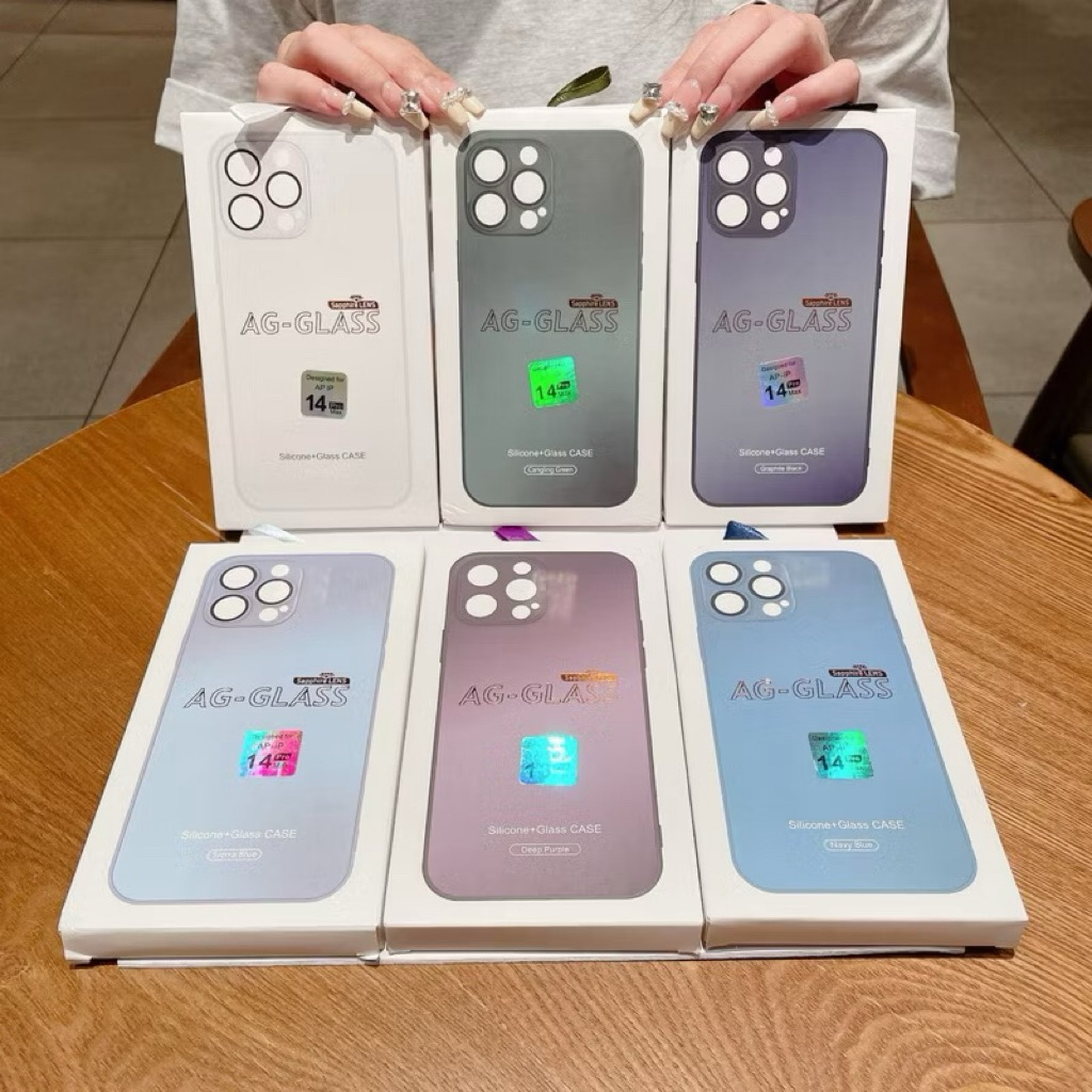 AG GLASS MATE PROSTEEL IPHONE 11/11 PRO/11 PRO MAX/12/12 PRO/12 PRO MAX CASE SILICONE GLASS MATE FUL