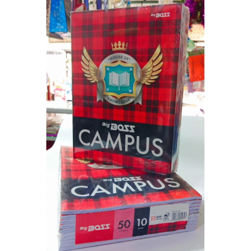 

BUKU TULIS CAMPUS BIG BOSS ISI 50 LEMBAR SATU PAK I0 PCS