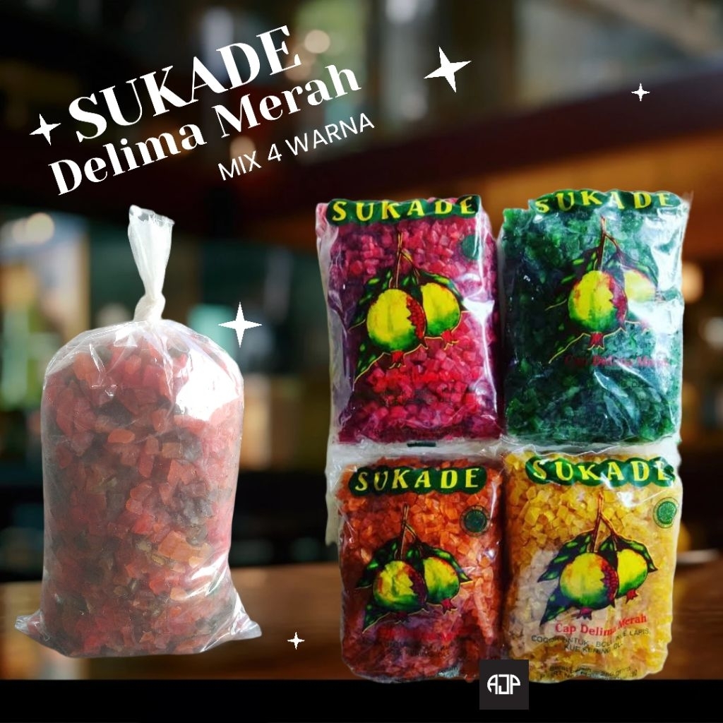 

Sukade Warna Warni / Mix 4 Warna | 1000 gr