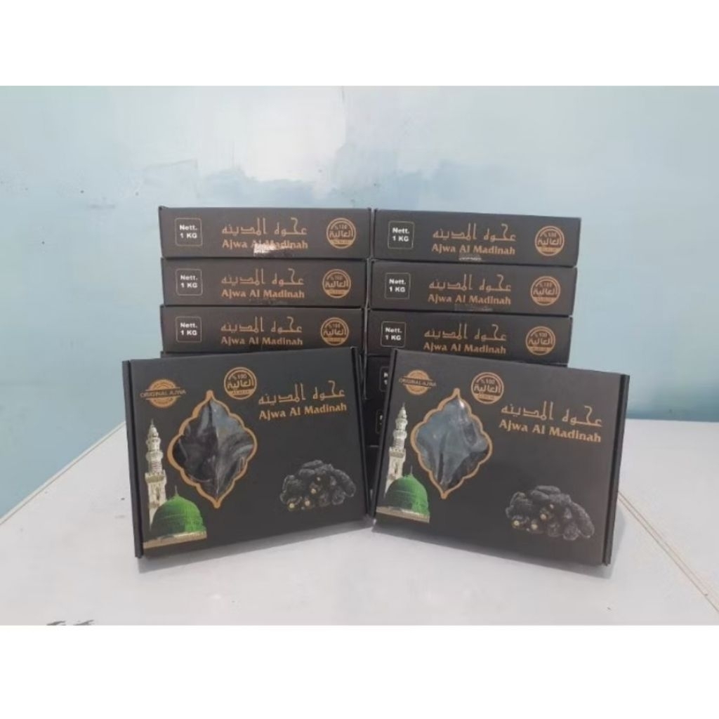 

UW 21. Kurma Ajwa Premium 1kg, Kurma Nabi