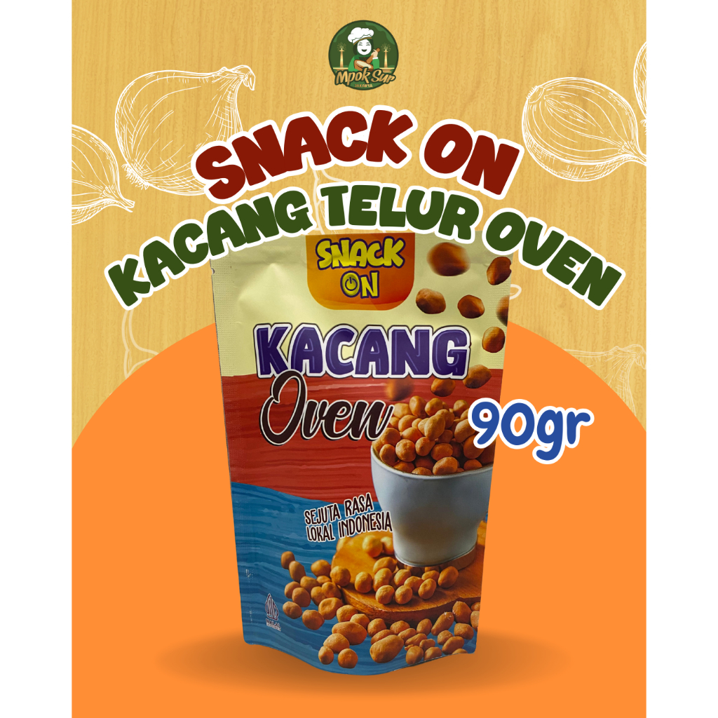 

Snack On Kacang Telur Oven Panggang 90gr