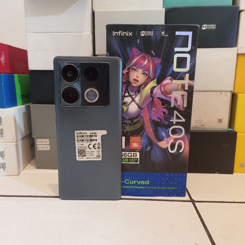 Infinix NOTE 40s RAM 8/256GB Fullset Like New - HP Second Murah Berkualitas dan Bergaransi